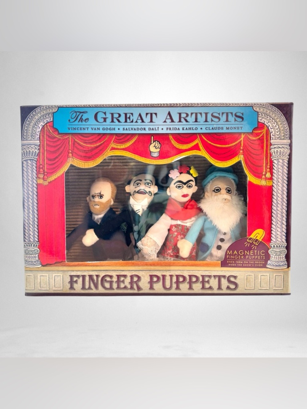 The Unemployed Philosophers Guild Great Artists Finger Puppets Monet Dali Etc.